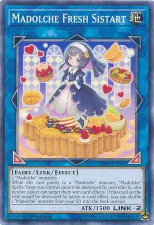 YuGiOh 2019 Gold Sarcophagus Tin Mega Pack Common Madolche Fresh Sistart MP19-EN068