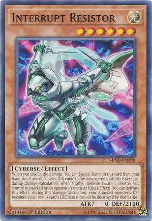 YuGiOh 2019 Gold Sarcophagus Tin Mega Pack Common Interrupt Resistor MP19-EN149