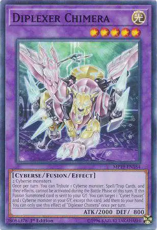 YuGiOh 2019 Gold Sarcophagus Tin Mega Pack Common Diplexer Chimera MP19-EN184