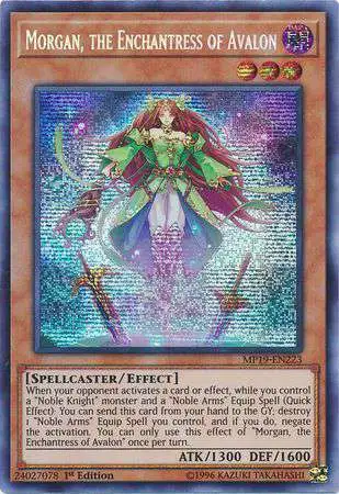 YuGiOh 2019 Gold Sarcophagus Tin Mega Pack Prismatic Secret Rare Morgan, the Enchantress of Avalon MP19-EN223