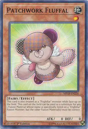 YuGiOh 2019 Gold Sarcophagus Tin Mega Pack Common Patchwork Fluffal MP19-EN226