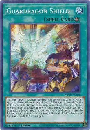 YuGiOh Trading Card Game 2020 Tin of Lost Memories Common Guardragon Shield MP20-EN028