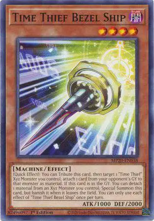 YuGiOh Trading Card Game 2020 Tin of Lost Memories Common Time Thief Bezel Ship MP20-EN038