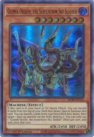 YuGiOh Trading Card Game 2020 Tin of Lost Memories Ultra Rare Gizmek Orochi, the Serpentron Sky Slasher MP20-EN114