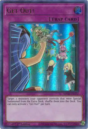 YuGiOh Trading Card Game 2020 Tin of Lost Memories Ultra Rare Get Out! MP20-EN137