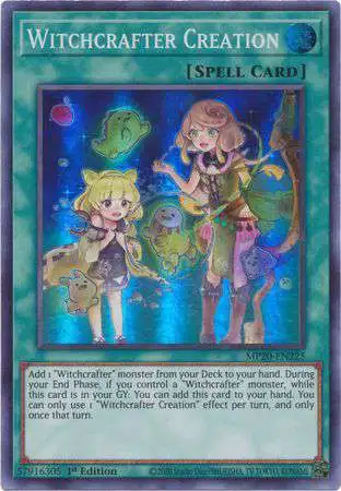 YuGiOh Trading Card Game 2020 Tin of Lost Memories Super Rare Witchcrafter Creation MP20-EN225