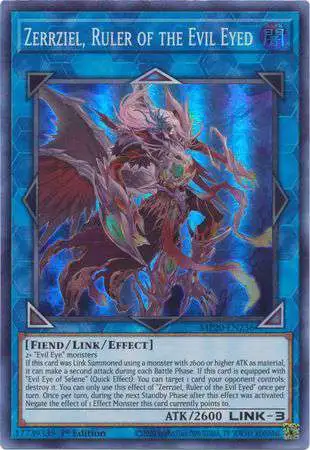 YuGiOh Trading Card Game 2020 Tin of Lost Memories Super Rare Zerrziel,  Ruler of the Evil Eyed MP20-EN236