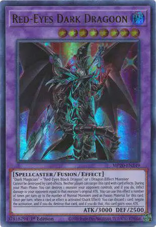YuGiOh Trading Card Game 2020 Tin of Lost Memories Single Card Ultra Rare  Red-Eyes Dark Dragoon MP20-EN249 - ToyWiz