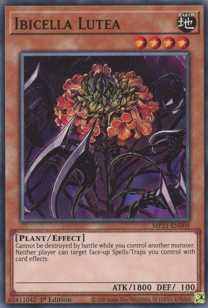 YuGiOh 2021 Tin of Ancient Battles Common Ibicella Lutea MP21-EN009