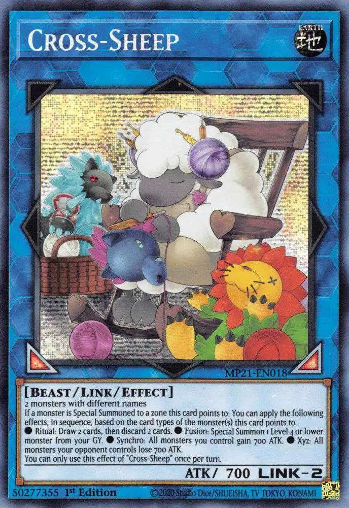 YuGiOh 2021 Tin of Ancient Battles prismatic Secret Rare Cross-Sheep MP21-EN018