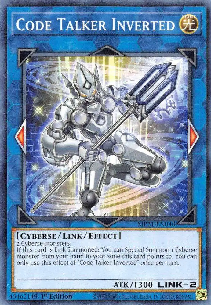 YuGiOh 2021 Tin of Ancient Battles Common Code Talker Inverted MP21-EN040