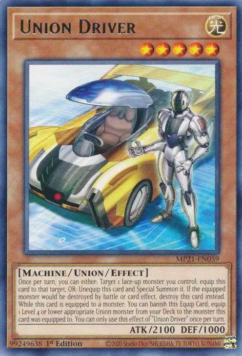 YuGiOh 2021 Tin of Ancient Battles Rare Union Driver MP21-EN059