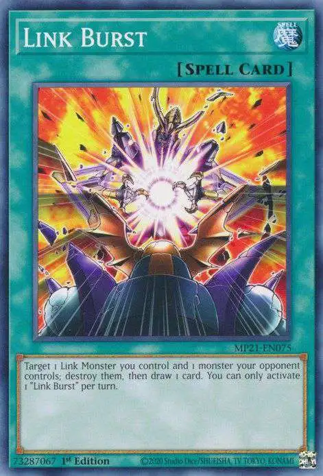 YuGiOh 2021 Tin of Ancient Battles Single Card Common Link Burst MP21-EN075  - ToyWiz