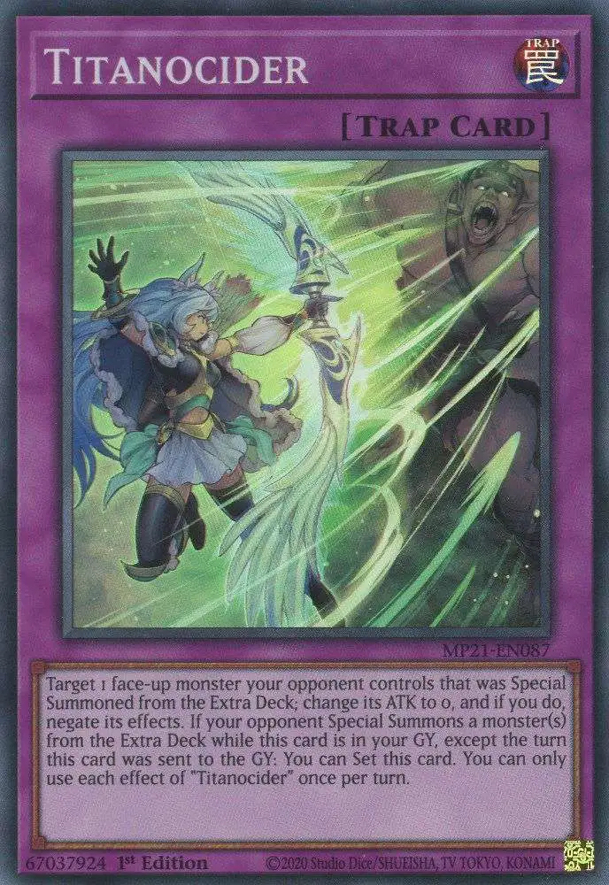 YuGiOh 2021 Tin of Ancient Battles Single Card Super Rare Titanocider  MP21-EN087 - ToyWiz