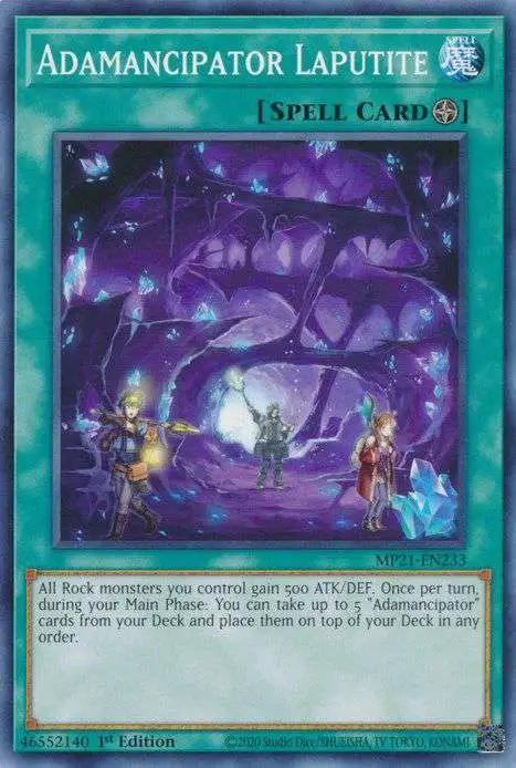 YuGiOh 2021 Tin of Ancient Battles Single Card Common Adamancipator  Laputite MP21-EN233 - ToyWiz