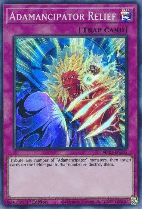 YuGiOh 2021 Tin of Ancient Battles Single Card Super Rare Adamancipator Relief MP21-EN235 - ToyWiz YuGiOh 2021 Tin of Ancient Battles Single Card Super Rare Adamancipator Relief MP21-EN235 - ToyWiz