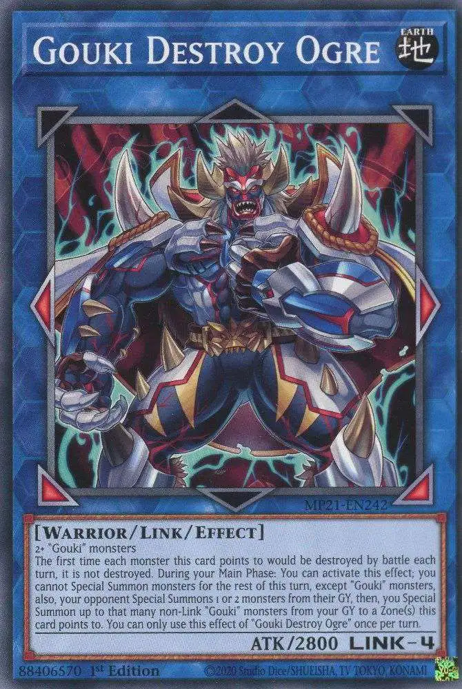 YuGiOh 2021 Tin of Ancient Battles Common Gouki Destroy Ogre MP21-EN242