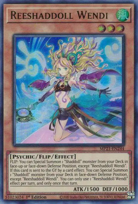 YuGiOh 2021 Tin of Ancient Battles Ultra Rare Reeshaddoll Wendi MP21-EN244