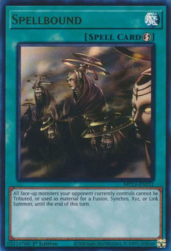 YuGiOh Trading Card Game 25th Anniversary Tin: Dueling Heroes Ultra Rare  Spellbound MP23-EN151