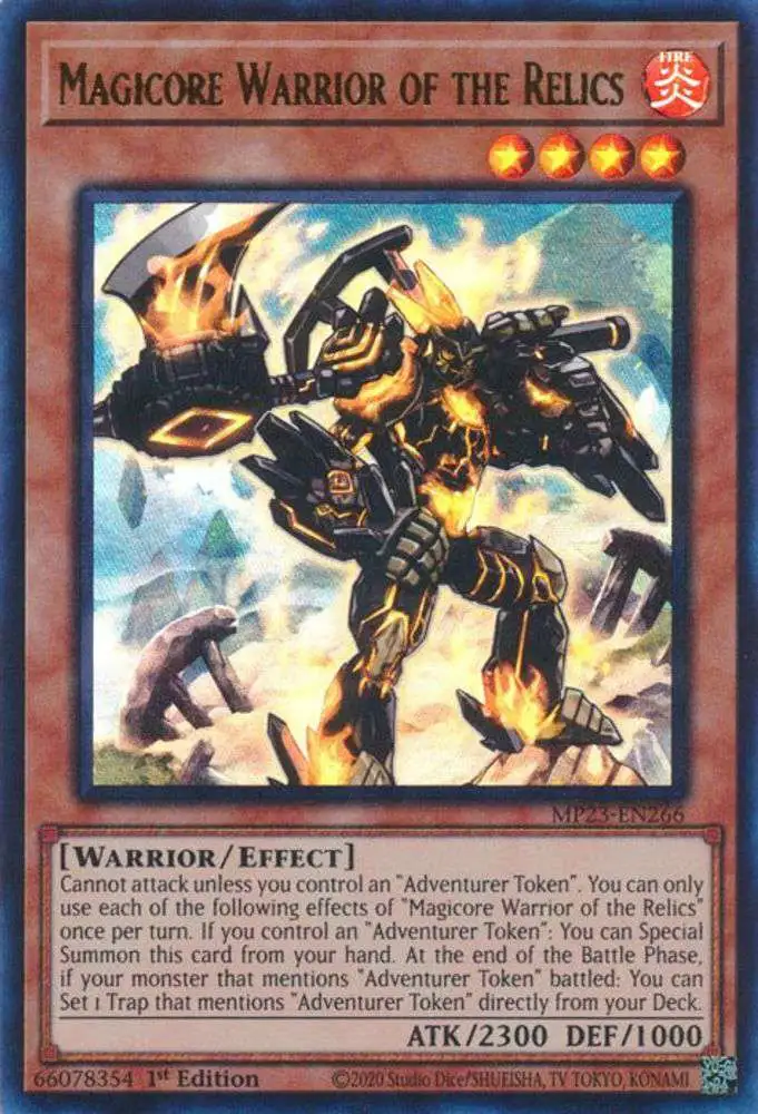 YuGiOh Trading Card Game 25th Anniversary Tin Dueling Heroes Single Card Ultra Rare Magicore Warrior of the Relics MP23-EN266 - ToyWiz YuGiOh Trading Card Game 25th Anniversary Tin Dueling Heroes Single Card Ultra Rare Magicore Warrior of the Relics MP23-EN266 - ToyWiz