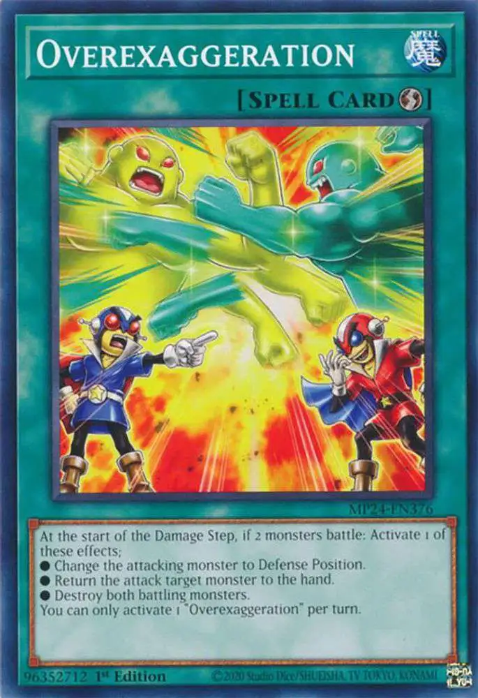 YuGiOh Trading Card Game 25th Anniversary Tin: Dueling Mirrors Common Overexaggeration MP24-EN376