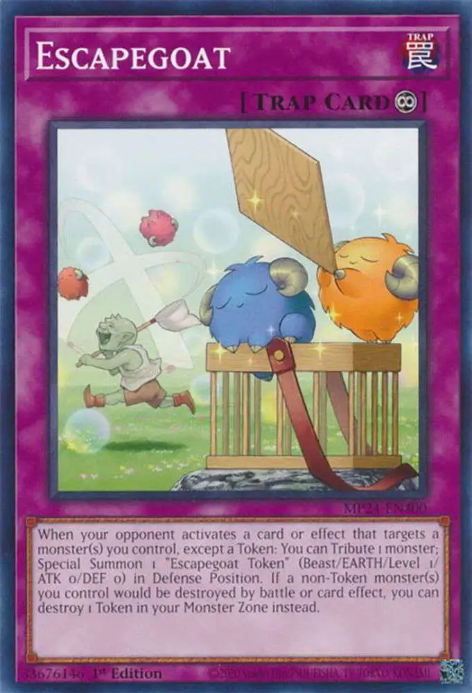 YuGiOh Trading Card Game 25th Anniversary Tin Dueling Mirrors Single Card  Common Escapegoat MP24-EN400 - ToyWiz