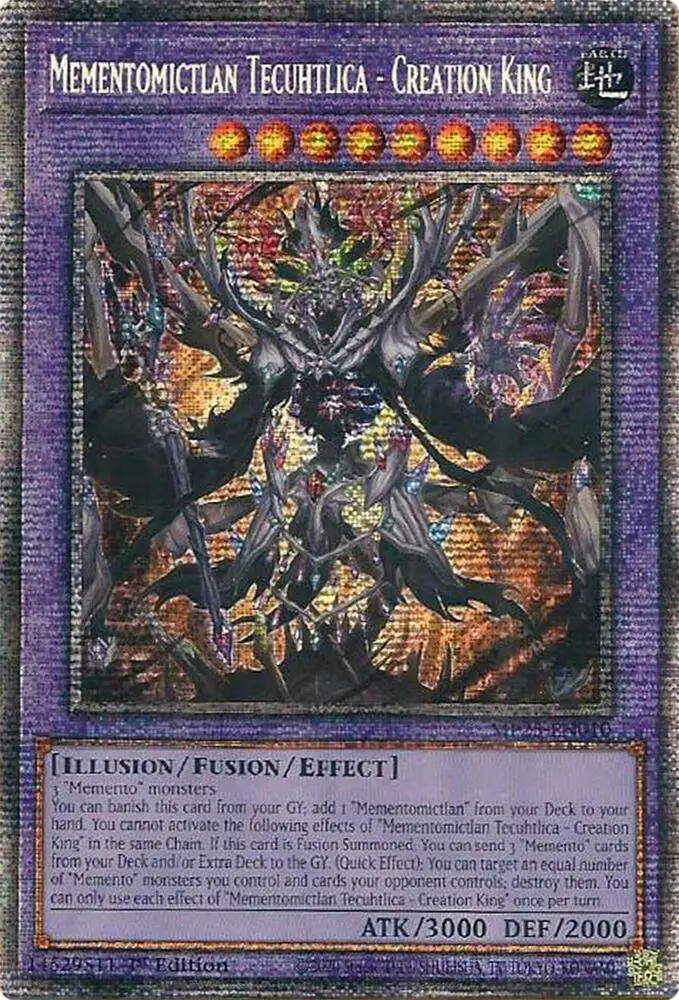 YuGiOh Trading Card Game 2025 Mega-Pack Single Card Starlight Rare  Mementomictlan Tecuhtlica - Creation King MP25-EN010 - ToyWiz