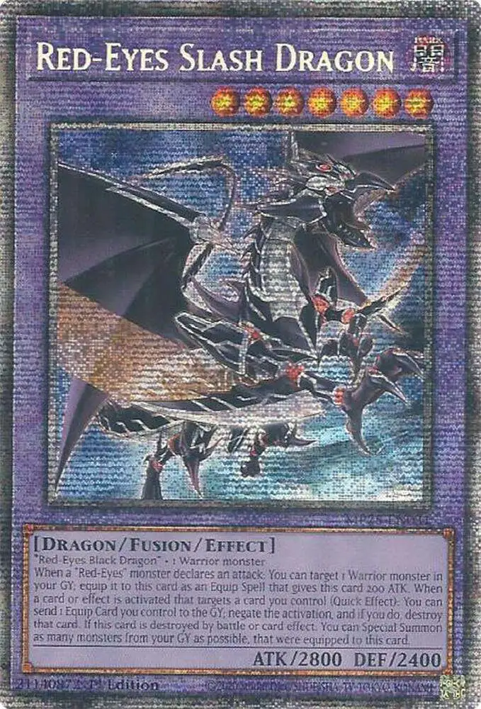 YuGiOh Trading Card Game 2025 Mega-Pack Starlight Rare Red-Eyes Slash Dragon MP25-EN031