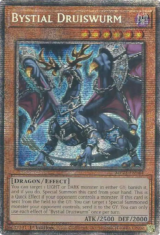 YuGiOh Trading Card Game 2025 Mega-Pack Starlight Rare Bystial Druiswurm MP25-EN044
