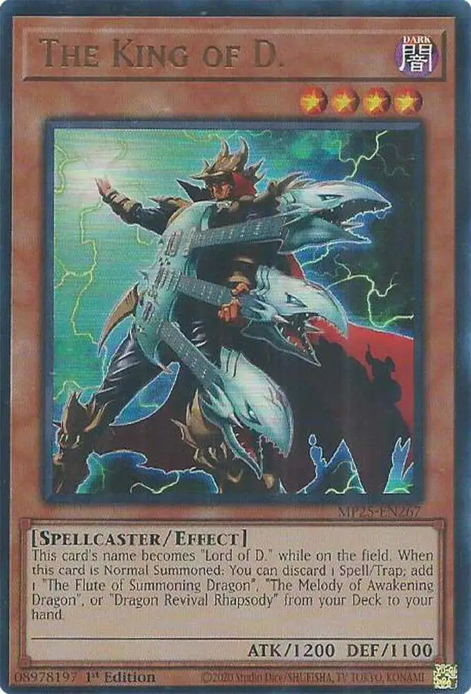 YuGiOh Trading Card Game 2025 Mega-Pack Single Card Ultra Rare The King of  D. MP25-EN267 - ToyWiz
