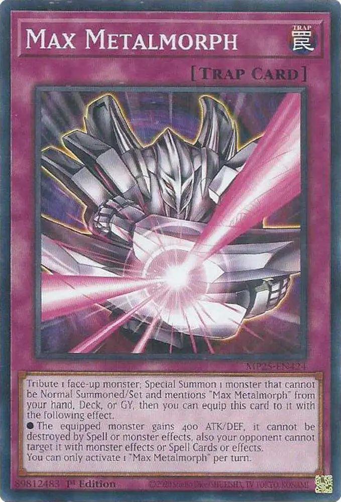 YuGiOh Trading Card Game 2025 Mega-Pack Single Card Common Max Metalmorph MP25-EN424 - ToyWiz YuGiOh Trading Card Game 2025 Mega-Pack Single Card Common Max Metalmorph MP25-EN424 - ToyWiz
