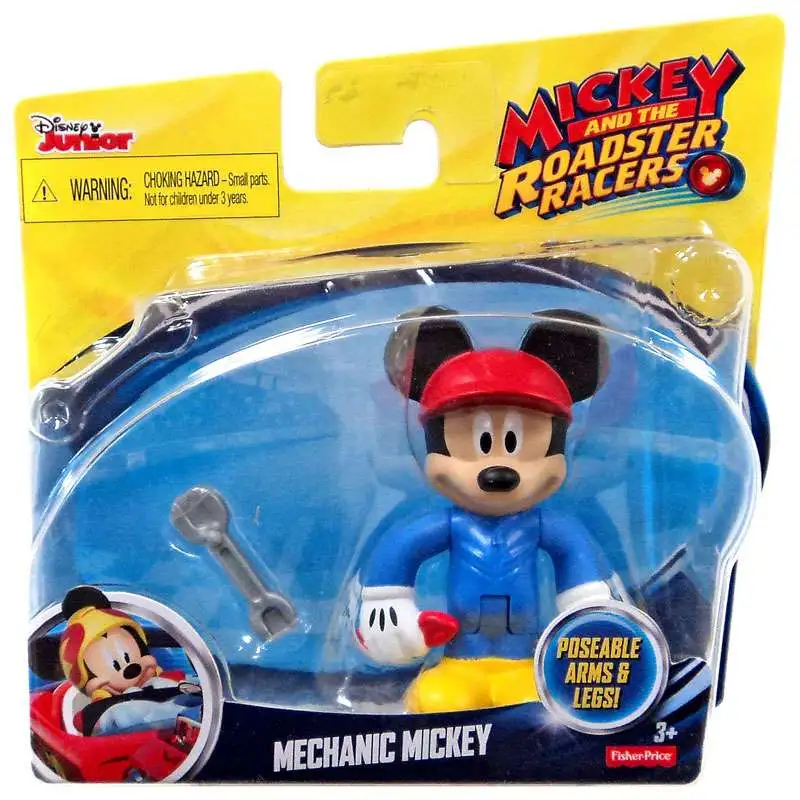 NEW IN PACKAGE Details about   MICKEY AND THE ROADSTER RACERS 3" MECHANIC GOOFY 