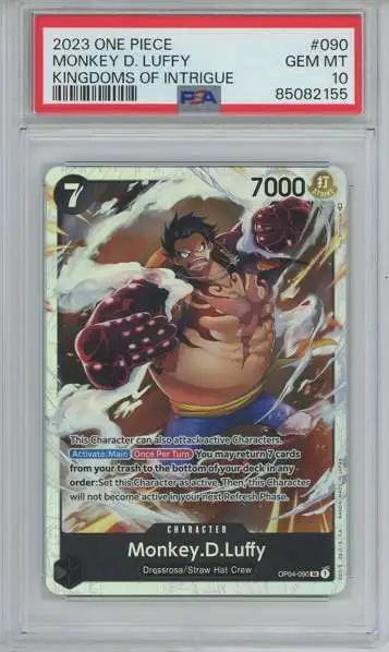 One Piece Trading Card Game Kingdoms of Intrigue Monkey D