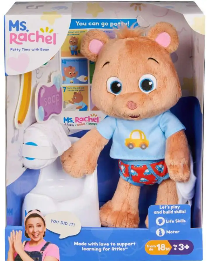 Ms. Rachel Potty Time with Bean Plush Toy