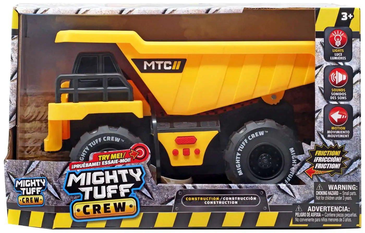 Mighty Tuff Crew Construction Dump Truck Vehicle [Lights & Sounds]