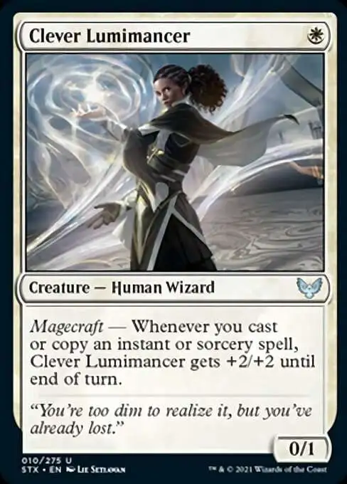 MtG Strixhaven: School of Mages Uncommon Foil Clever Lumimancer #10