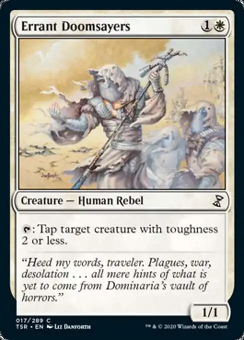 MtG Trading Card Game Time Spiral Remastered Common Foil Errant Doomsayers #17