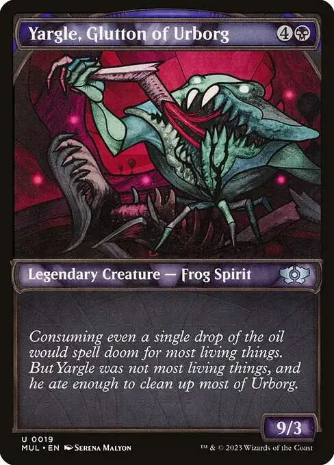 MtG March of the Machine Multiverse Legends Uncommon Yargle, Glutton of Urborg #19 [Showcase]