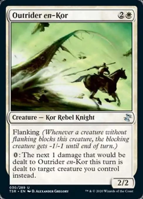 MtG Trading Card Game Time Spiral Remastered Uncommon Outrider en-Kor #30
