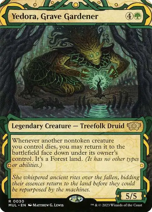 MtG March of the Machine Multiverse Legends Rare Yedora, Grave Gardener #30  [Showcase, Foil]