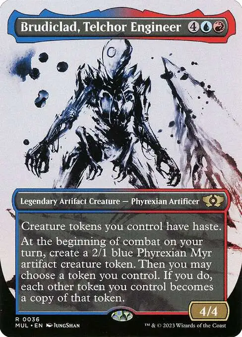 MtG March of the Machine Multiverse Legends Rare Brudiclad, Telchor Engineer #36 [Showcase, Foil]