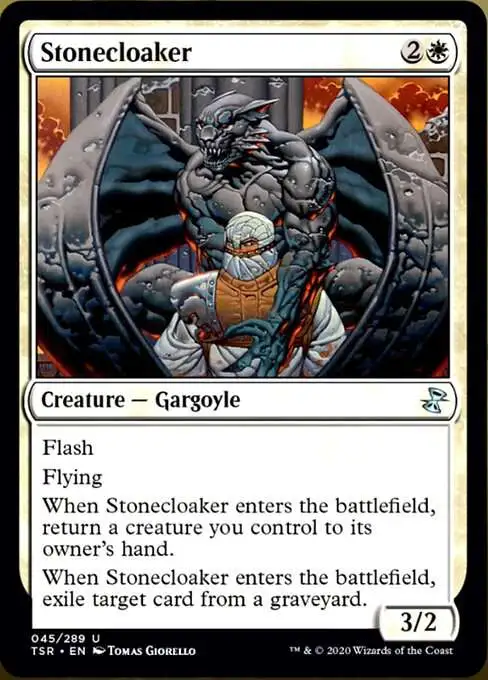 MtG Trading Card Game Time Spiral Remastered Uncommon Stonecloaker #45