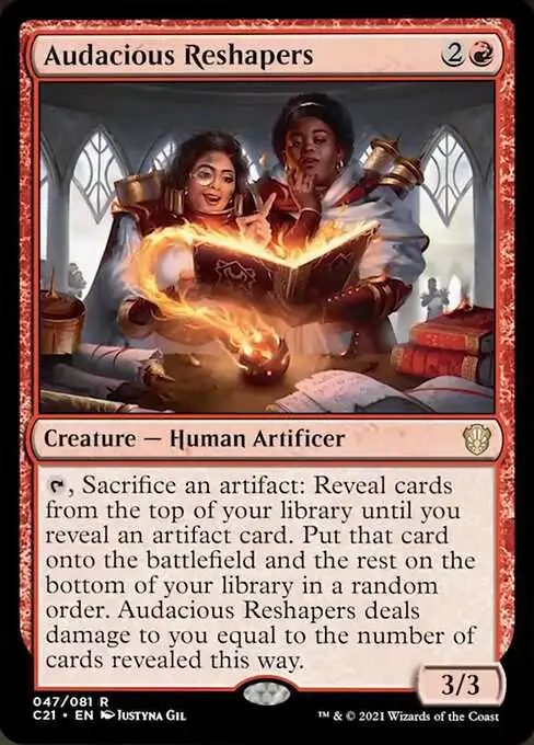 MtG Commander 2021 Rare Audacious Reshapers #47