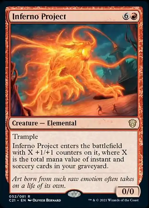 MtG Commander 2021 Rare Inferno Project #52