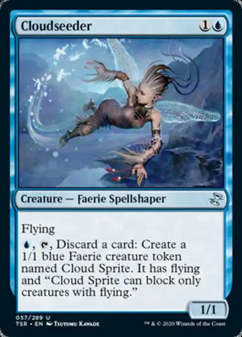 MtG Trading Card Game Time Spiral Remastered Uncommon Cloudseeder #57