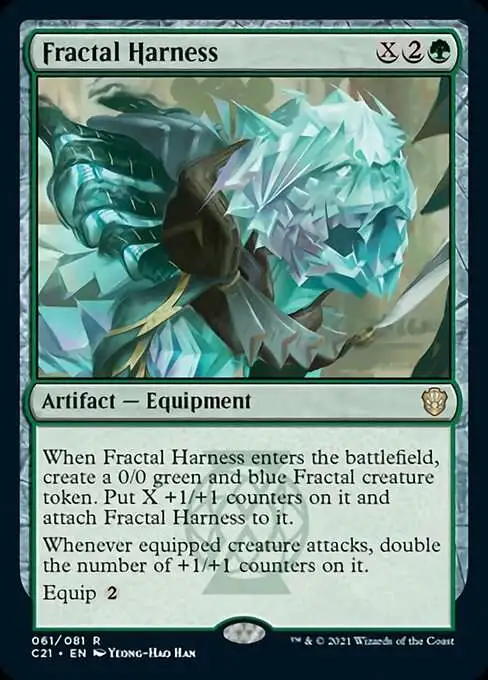 MtG Commander 2021 Rare Fractal Harness #61