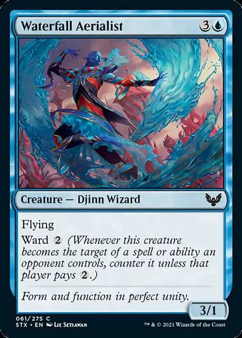 MtG Strixhaven: School of Mages Common Foil Waterfall Aerialist #61