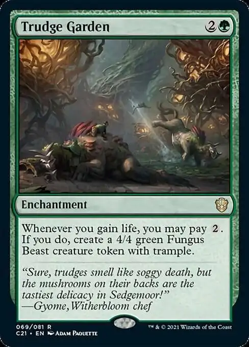 MtG Commander 2021 Rare Trudge Garden #69