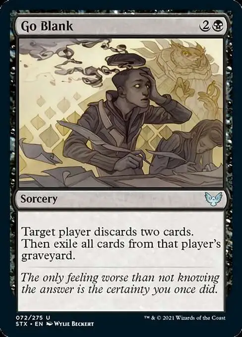 blank card mtg Substitute Card