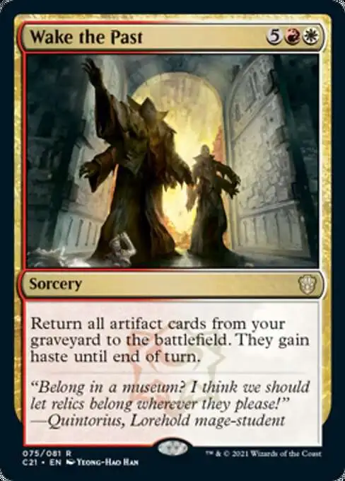 MtG Commander 2021 Rare Wake the Past #75